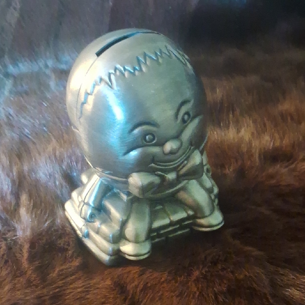 Whimsical Pewter Humpty Dumpty Figurine